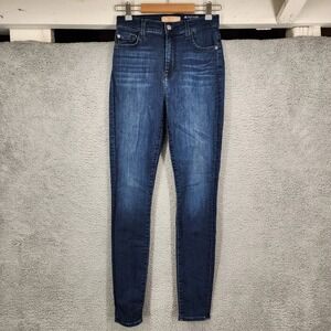 7 For All Mankind Blair High‎ Waist Skinny Jeans Dark Wash Size 26